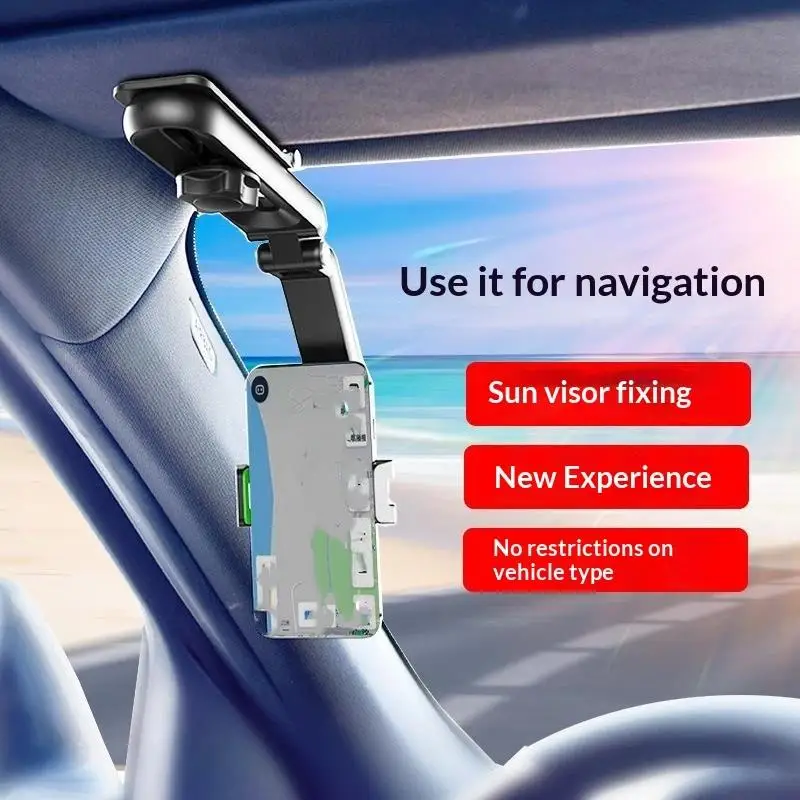 Universal Car Phone Holder Hands-Free 360° Rotation Sturdy Phone Stand Compatible with All Smartphones Car Interior Parts