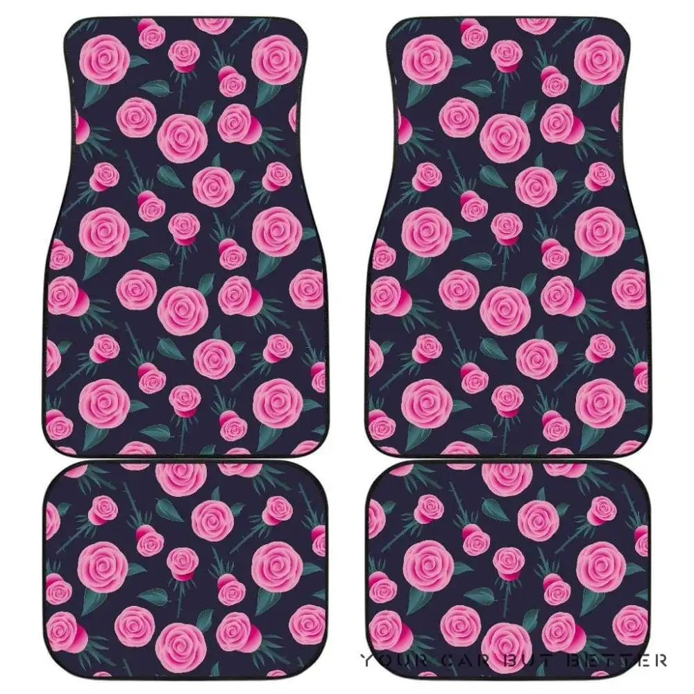 

Rose Flower Car Floor Mats Amazing Gift Ias H200211 192211