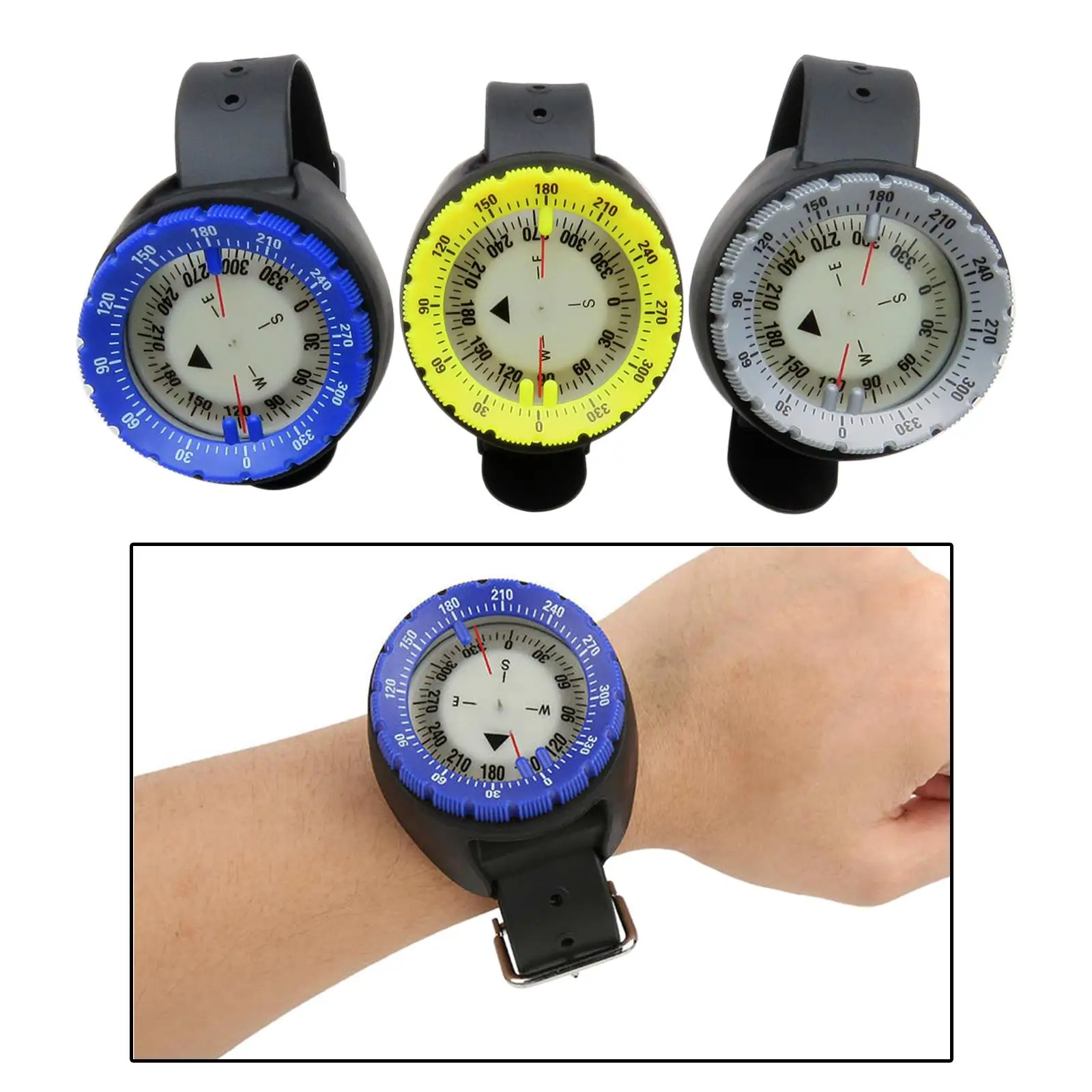 Scuba Diving Wrist Underwater Navigation Luminescent Hiking Outdoor