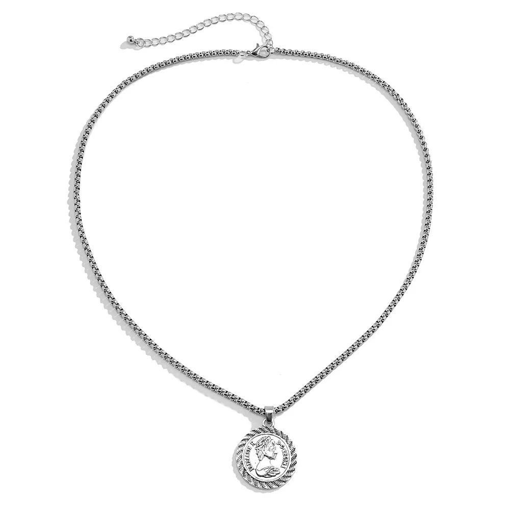 Modische Neue Figaro-Kettenhalskette für Männer Punk Silberfarben Edelstahl Lange Halskette Männer Hip-Hop Schmuck Geschenk – Detail 6