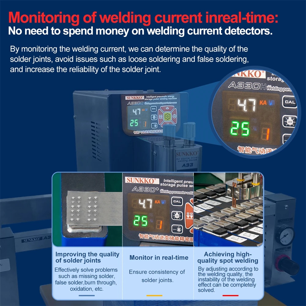 Imagem -05 - Soldador do Ponto do Armazenamento da Energia do Pulso da Bateria do Lítio Categoria Industrial Pneumática A330 A330 Mais A330h 12kw 27kw 42kw