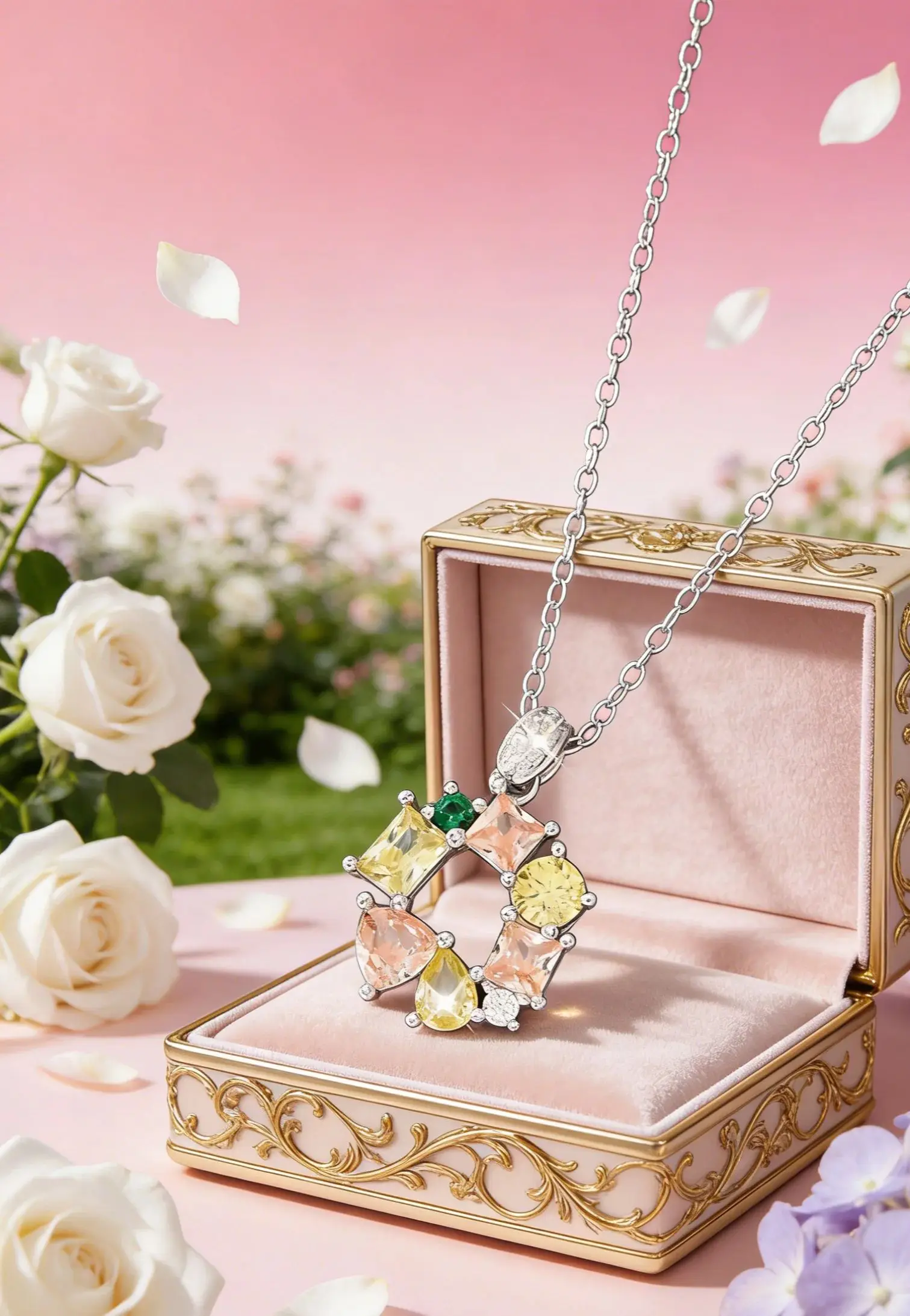 

Ожерелье OBEAR из стерлингового серебра 925 пробы с геометрическим рисунком — цветной циркон в форме «O», милые женские украшения, идеальный праздничный подарок