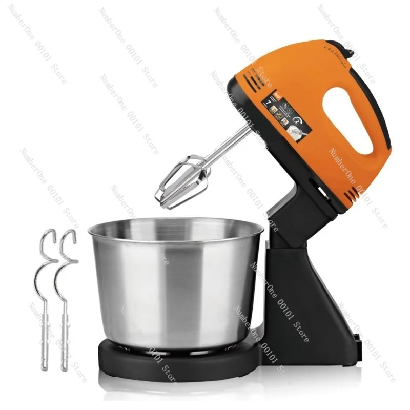Electric Hand Mixer Mini Desktop Egg Beater Cream Whisk Dough Mixer Baking Tool for Cake Bread Kitchen Appliance Compact Mixer