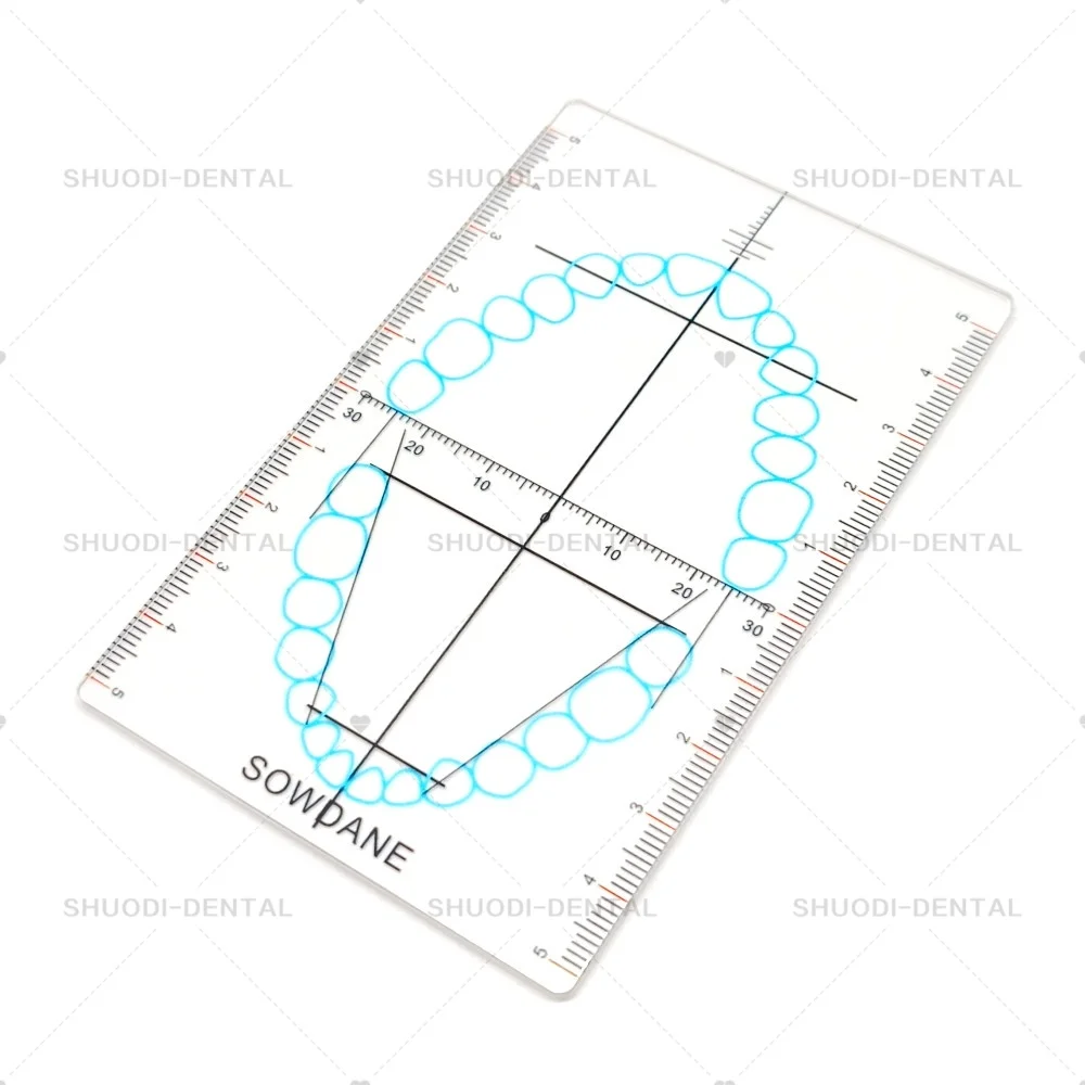 T Lab Guide Plate Laboratory Ruler Teeth Arrangement on Denture Work   Lab Teeth Guide Plate Ruler Tool