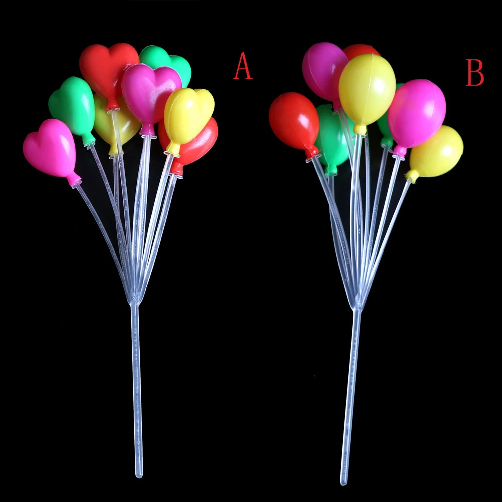 Mini bambole giardino di casa Micro figurine paesaggistiche e simulazione in miniatura palloncini colorati decorazioni da giardino regalo di natale