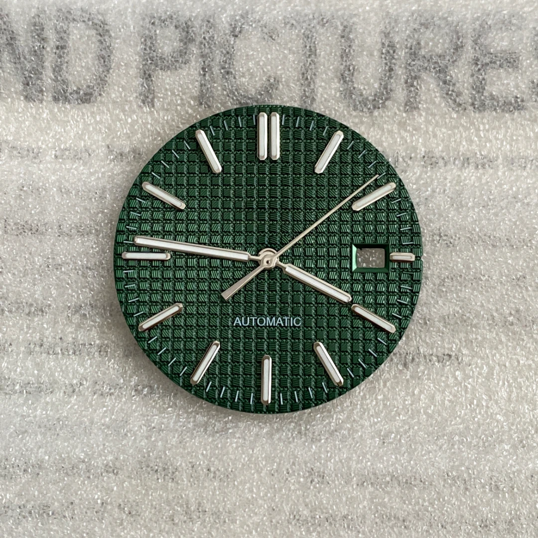 31.8 مللي متر الهراء الملمس ساعة الطلب وزارة الدفاع تاريخ نافذة ساعة الأيدي لا شعار صالح ل رويال البلوط سايكو NH35 حركة Lume ساعة ملحق