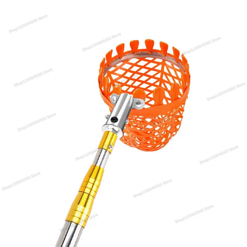 For Fruit Picking Telescopic Rod High-altitude Fruit Picker Persimmon Picking Special Tool Loquat Orange Orange