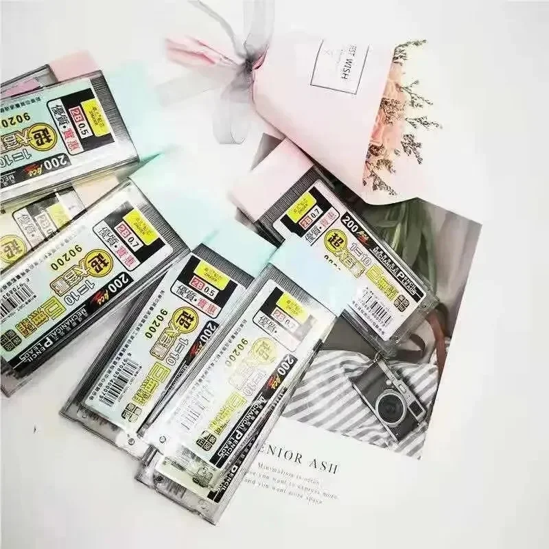 1-3pcs Graphite Lead 2B 0.5/0.7mm Mechanical Pencil Refill Automatic Replace Pencil Lead School Art Sketch Drawing Supplies