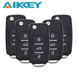 AIKKEY K3 Uniwersalny 4-przyciskowy pilot samochodowy z chipem do zdalnego sterowania AIK Machine Key 202 Design