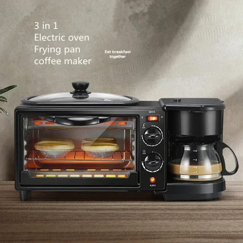 

3 In 1 Breakfast Maker Breakfast Machine Free Shipping Roast Machine Bread Toaster Electric Oven Kitchen Oven Kitchen Appliances