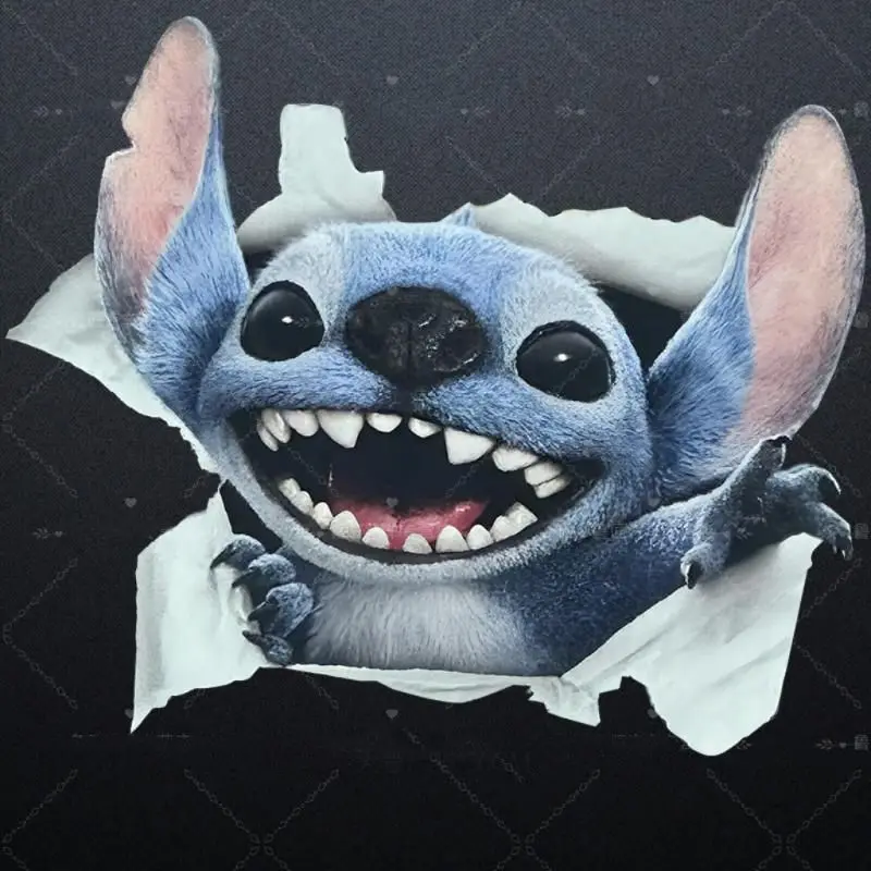 Pegatinas de Stitch para Coche, Impermeables, Adhesivos Decorativos para Motocicleta, Scooter, Anime 3D, para Puerta, Ventana, Cola de Coche, Laptop, Casco, Decoración DIY
