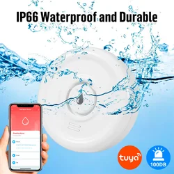 KERUI Tuya Smart Life WiFi Water Leakage Sensor Detection Loudly Sound Alarm Alert Flood Sensor Detector App Remote Monitoring