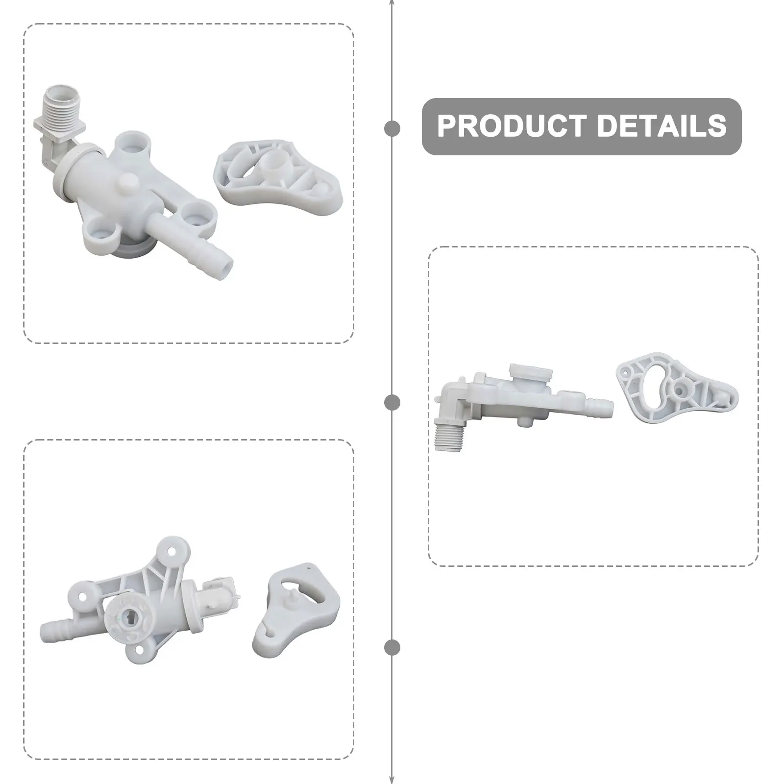 

Replacement Valve Kit RV Toilet Valve Kit Reliable Materials Simple And Convenient Direct Replacement Optimal Functioning