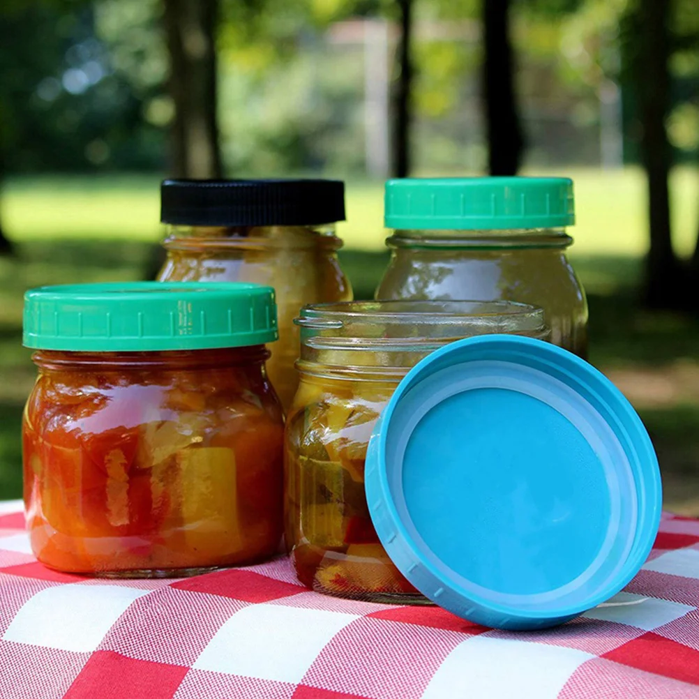 

20Pcs Mason Jars Sealing Rings Food-Grade Silicone Gaskets Airtight Leakproof for Glass Jars Refrigerator Use Jar Gasket