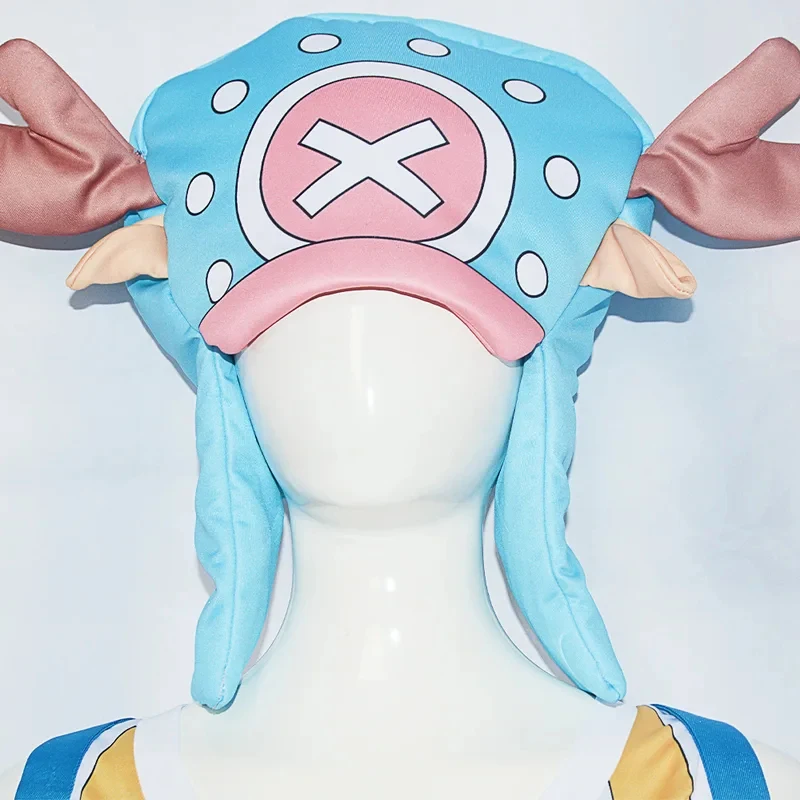 Disfraz de Tony Tony Chopper de One Piece, Traje Unisex de Reno con Sombrero y Mochila, Conjunto Completo para Comic Con y Halloween