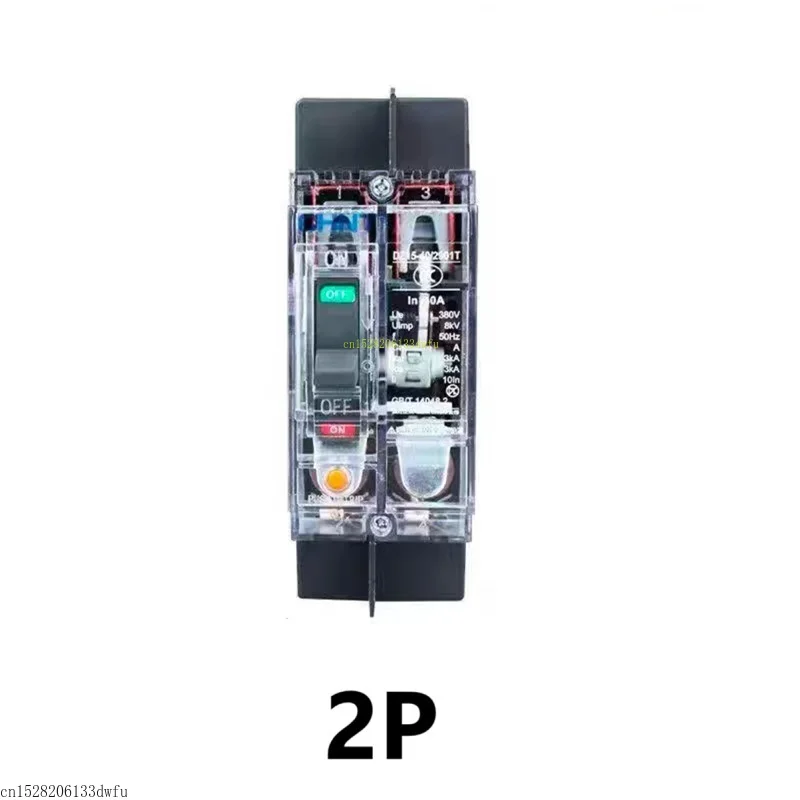 CHINT High Quality DZ15 Transparent Shell Molded Case Circuit Breaker 2P 3P 40A 63A 100A MCCB DZ15-40 DZ15-100 Motor Protection