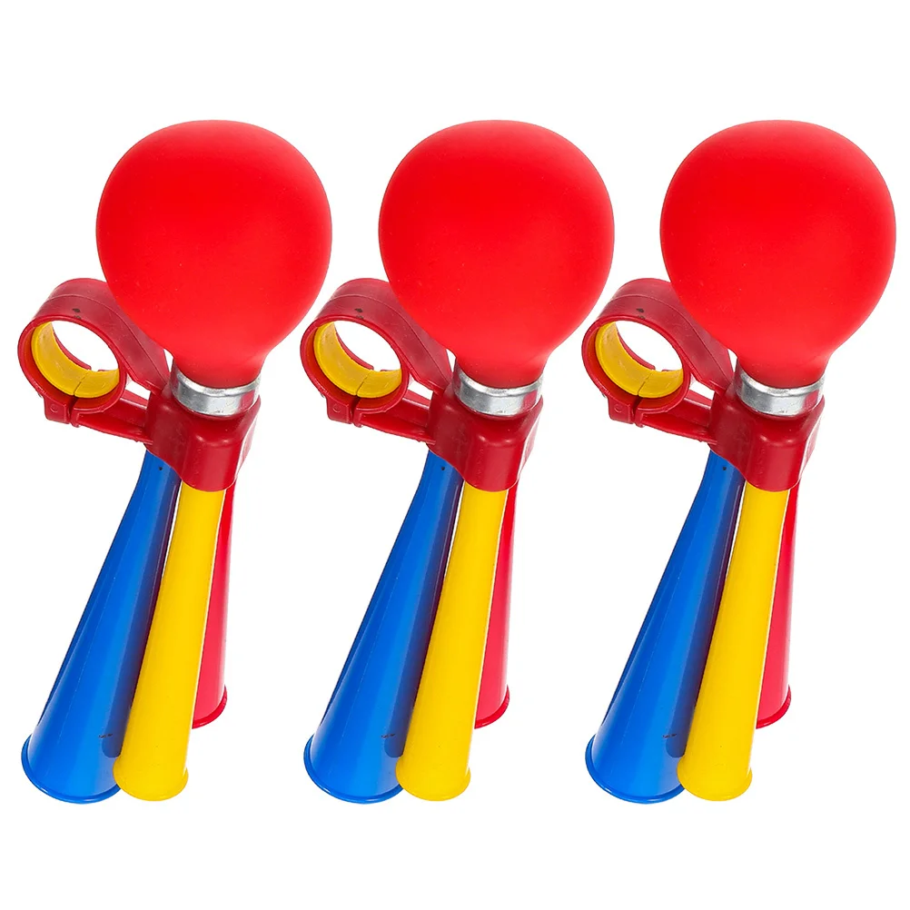 3pcs Bicycle Air Horns Reusable Retro Bike Horns For Handlebar Durable Outdoor Cycling Horn Road Bike Accessories Portable