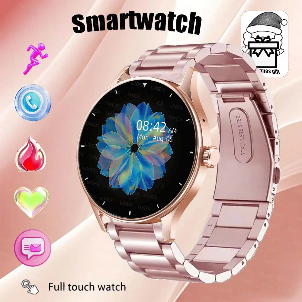 Jam Tangan Pintar Olahraga Wanita Hadiah Liburan Panggilan Nirkabel Jam Tangan Pria Wanita Plus Jam Tangan Pintar Tahan Air Untuk Ponsel Android IOS