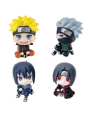 9cm Naruto Anime Figure Uzumaki Naruto Kakashi Uchiha Sasuke Itachi Cute Toys Q Figurals Action Figurine Model