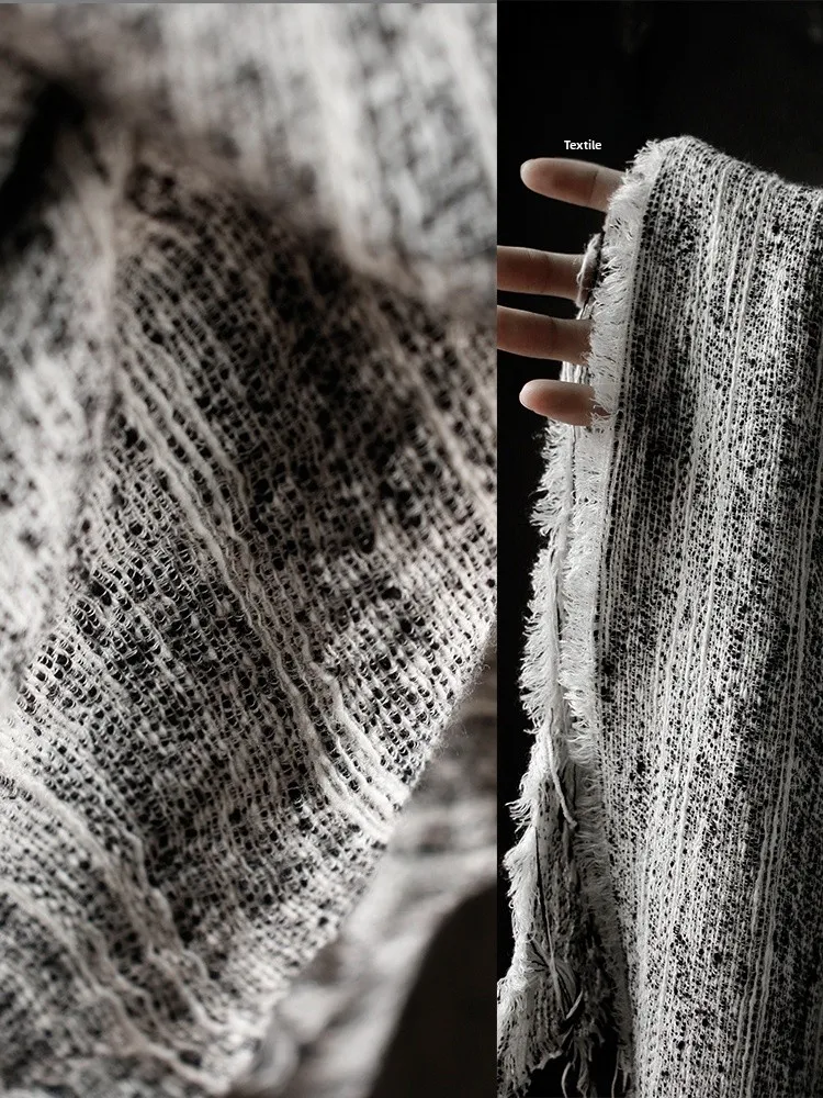 

Thi Woven Cotton Wool Texture Outerwear Fabric New Chinese Sle Retro National Faion Material Sponge Pad DIY