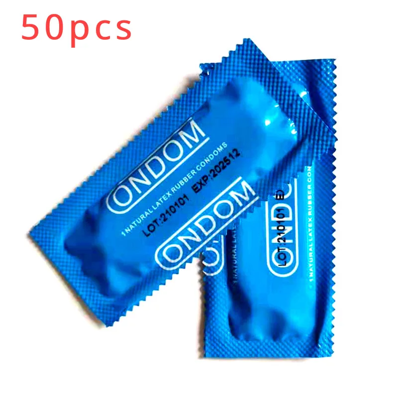 50pcs Hyaluronic Acid Condom Natural Latex Lubrication Ultra Thin Delay Sex Penis Sleeves Contraception Supplies Adults Sex Toy