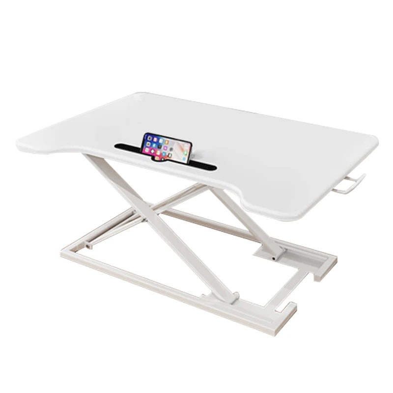 Movable lifting office desk folding heightening rack lifting computer monitor table