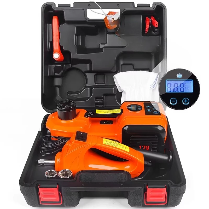 

12V LCD Digital Display Electric Jack Off-Road SUV Car Carrier Horizontal Car