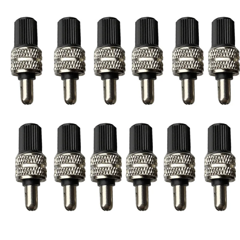 10Pcs Bike Valve Core Set Compatible with Wood Dunlop Dutch Bike Tyre Replacement Copper Silver Bicycle Parts Bike Tools