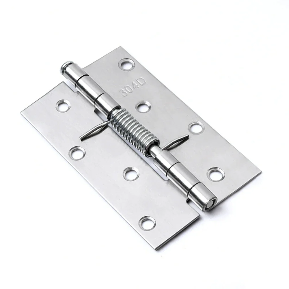 2pcs Self Closing Spring Door Hinge Stainless Steel Hinge For Cabinets Self-closing Door Rebound Hinge Furniture Hardware