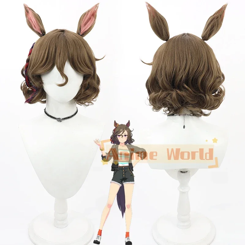 

Anime Pretty Derby Dance City Cosplay Wig Halloween Carnival Party Props Synthetic Hair Heat Resistant Fiber + Wig Cap