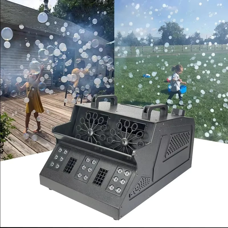 Professional Stage Effects Equipment 1200W LED Fog Bubble Machine Special Effect Wedding Smoke Bubble Machine