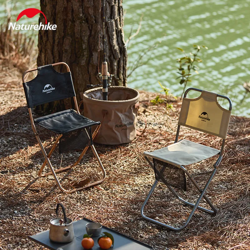 

Складное кресло Naturehike для пляжа и кемпинга, ультралегкое, портативное, с сетчатой сумкой, для отдыха на природе, пикника, походов и рыбалки
