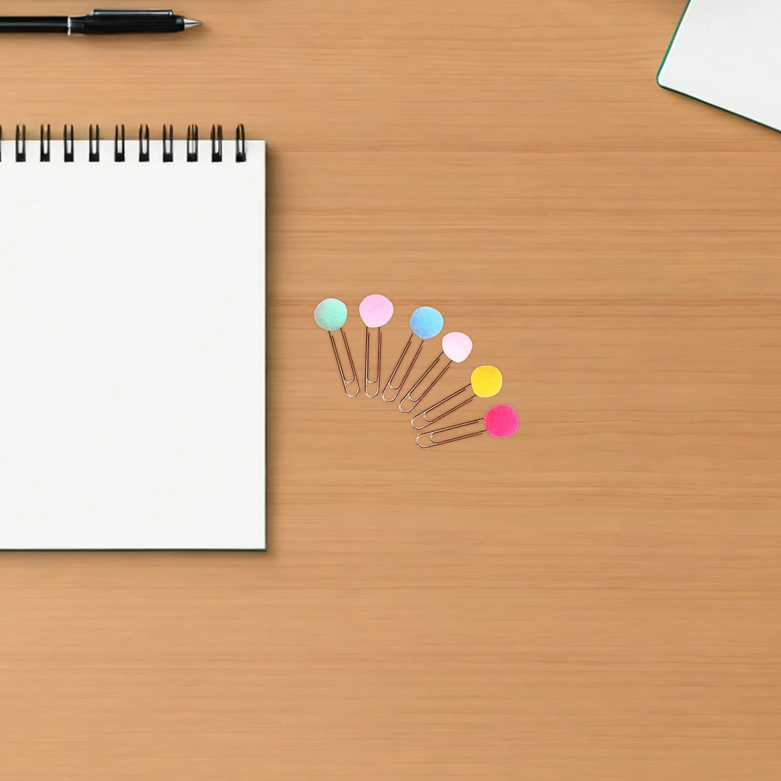 

30pcs Colored Paper Clips Ball Bookmark Clip For Notes Photos Organization Metal Paper Clasp School Office Home Use Mixed Colors