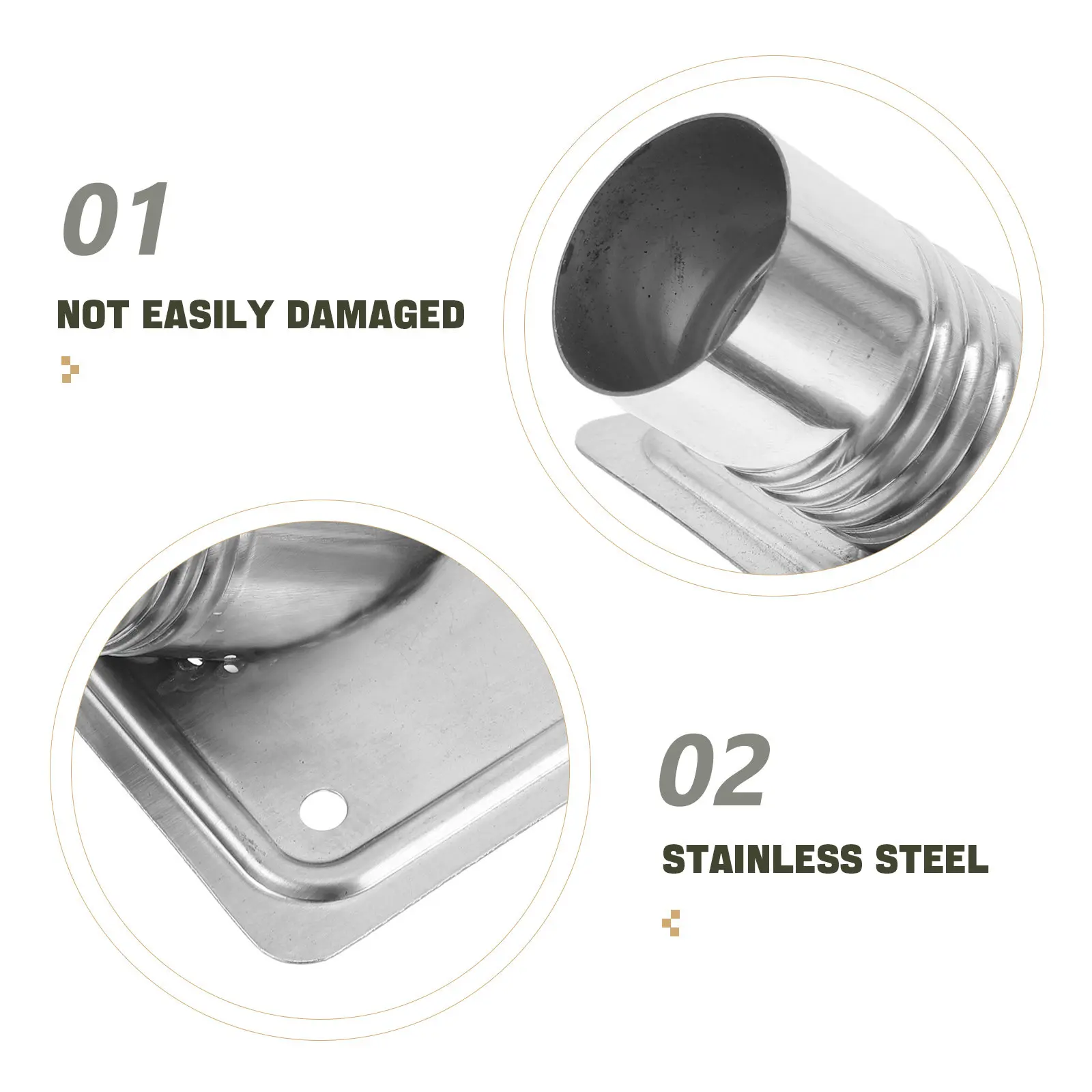 Inch Telescopic Pole Adapter Heavy Duty Metal Mop Connector Broom Handle Fitting Commercial Grade Cleaning