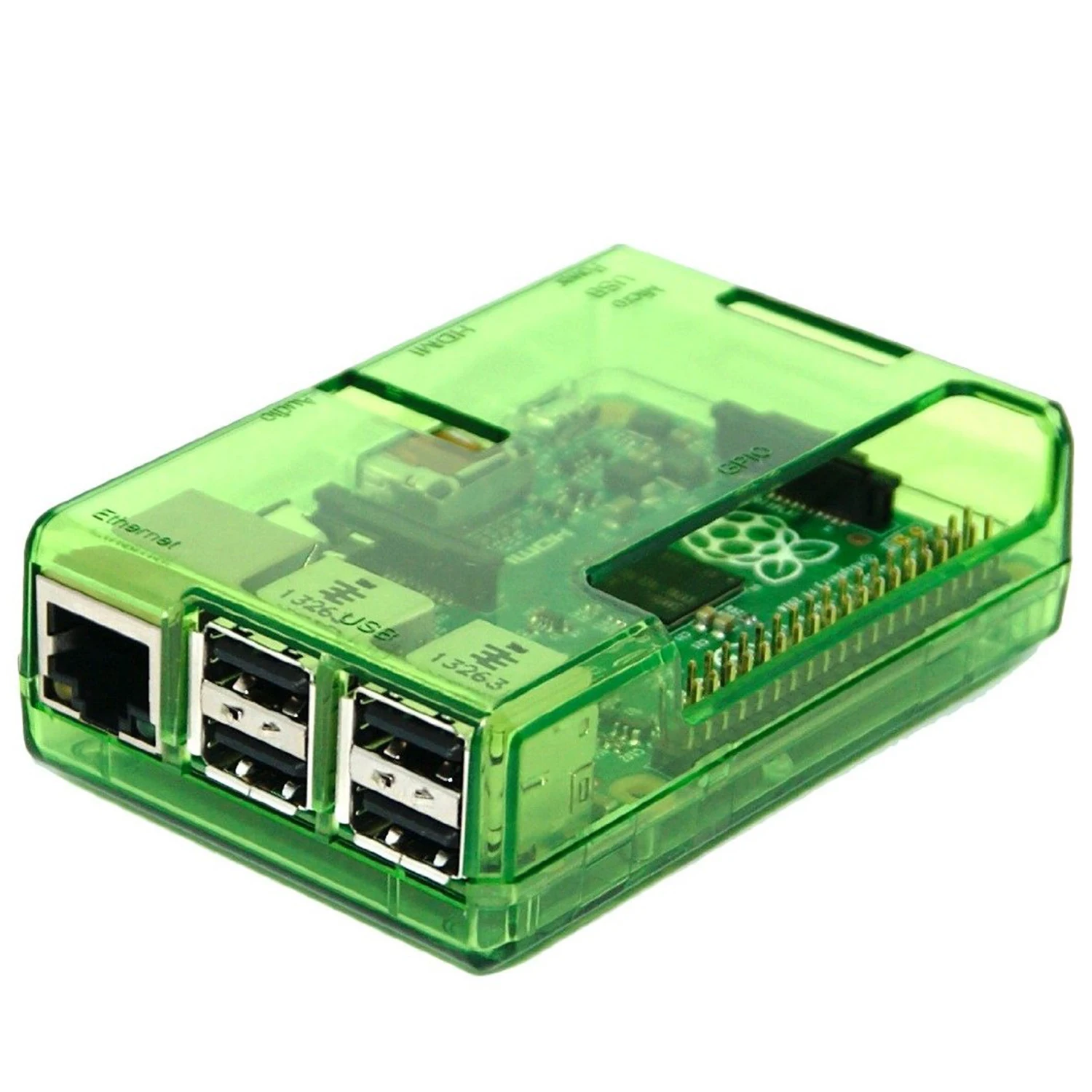 Abs Protective Case For Raspberry Pi 2B/3B/3B+ (Green)