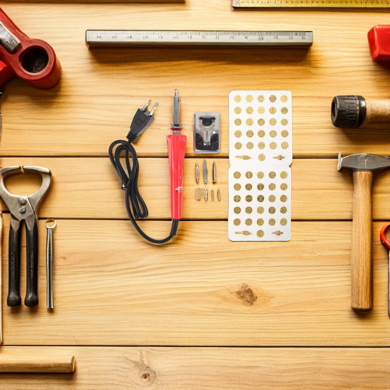 

1Set Wood Burning Carving Set High Precision Soldering Iron with Ergonomic Design Portable Storage Box for Detailed Engraving