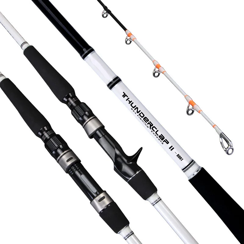 Lure Fishing Rod Sea Fishing Rod Carbon Fiber Ultra Hard Spinning Casting Ship Fishing Rod Stainless Steel Guide Ring1.98m 2.28m