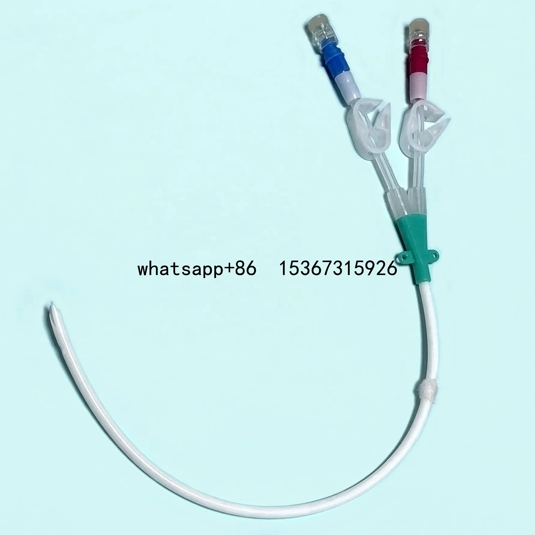 Dialysis consumables long term hemodialysis catheter double lumen