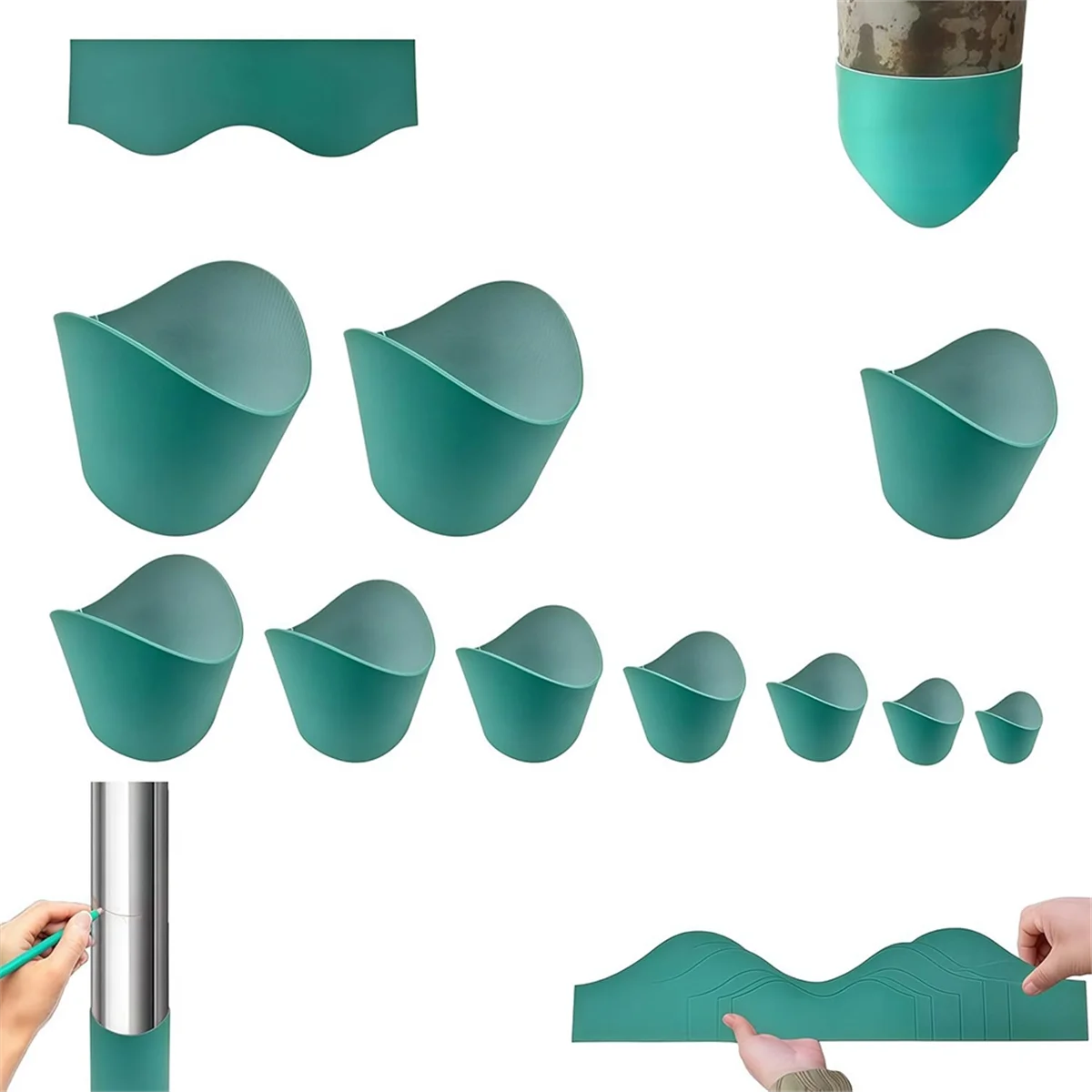 

AA25 Pipe Saddle Template Cutting Guide Kit for Welding, Plumbing, Metal Fabrication (DN20mm - DN200mm)