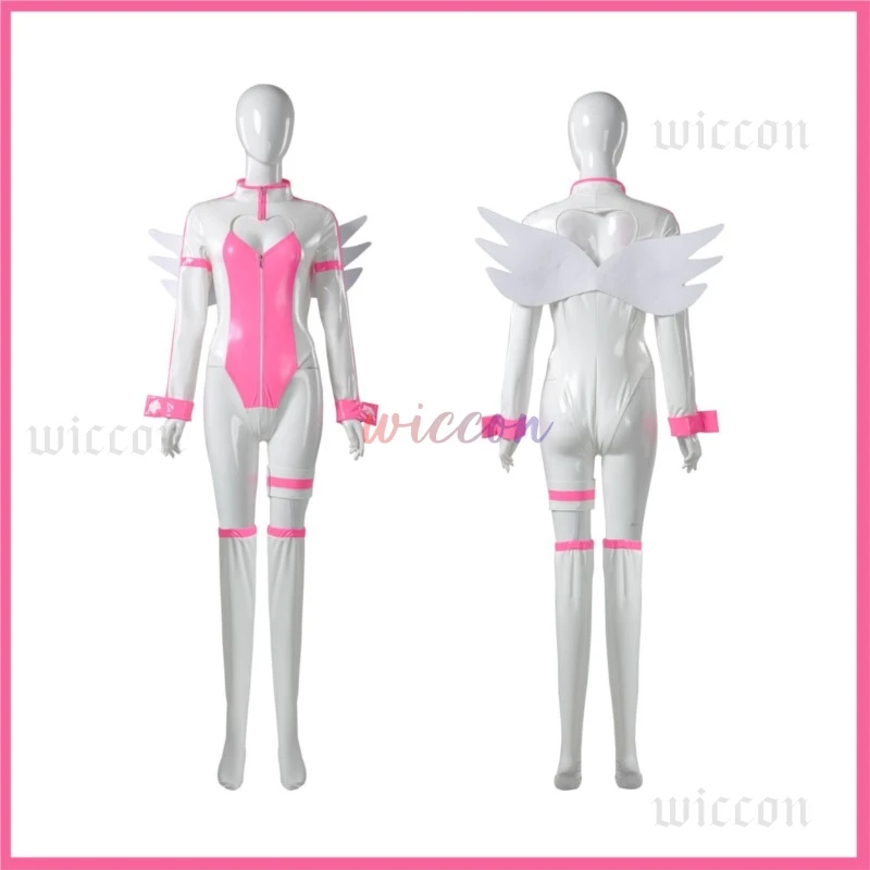 Anime 2.5 Dimensional Seduction Amano Lilysa Liliel Cosplay Costume Wig PU Uniform Jumpsuits Woman Sexy Lovely Carnival Suit