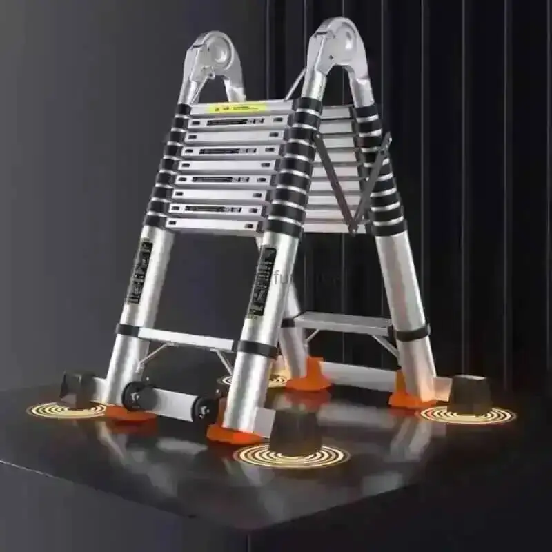 Step Engineering Ladder Telescopic Lifting Multi-functional Alloy Stairs Thickened Herringbone Ladders Folding Stairs