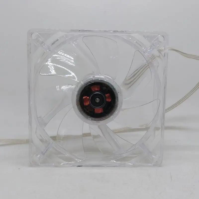 case led computer fan 90mm 9cm 9025 12V transparent non luminous mute fan computer chassis power CPU cooling fan