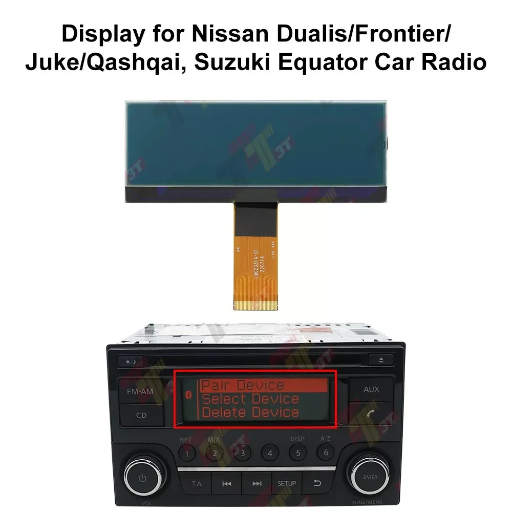 

ЖК-дисплей приборной панели для автомобильного радиоприемника Nissan Dualis/Frontier/Juke/Qashqai и Suzuki Equator