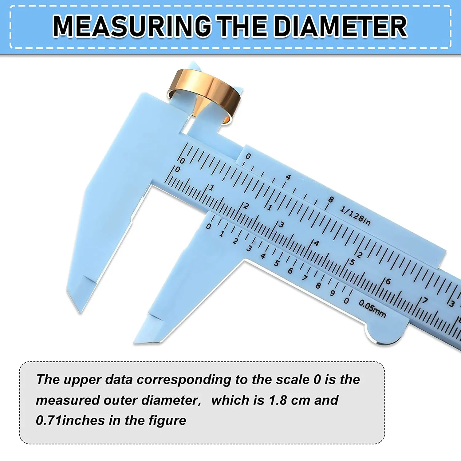 ABGG-10 Pcs 150 Mm Mini Plastic Caliper Vernier Caliper Double Scale Sliding Gauge Measuring Tool For Student Office 5 Colors