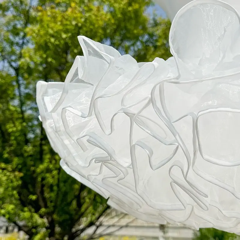 MAGOGO Lolita Krótka Spódniczka Biała Super Puszysta Tiulowa Halka Pod Sukienkę Damska Cosplay Suknia Balowa Ślubna Bezszwowa Halka Tutu