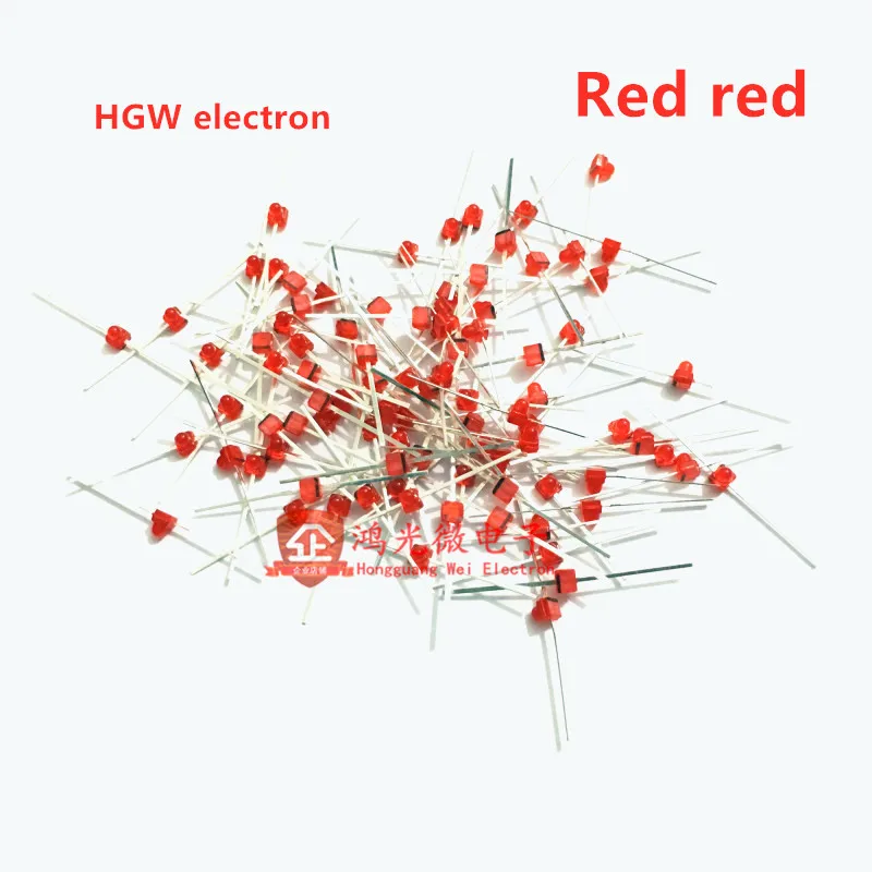 100pcs 1.5mm Mini Rood Red green yellow blue and white light, The highlighted 1.8mm Small butterfly LED light-emitting diodes,