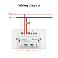 CJSD-Tuya Smart Zigbee Wall Touch Light Dimmer Switch US Dimmer Switch Smart Life APP Remote Control Alexa Google Home