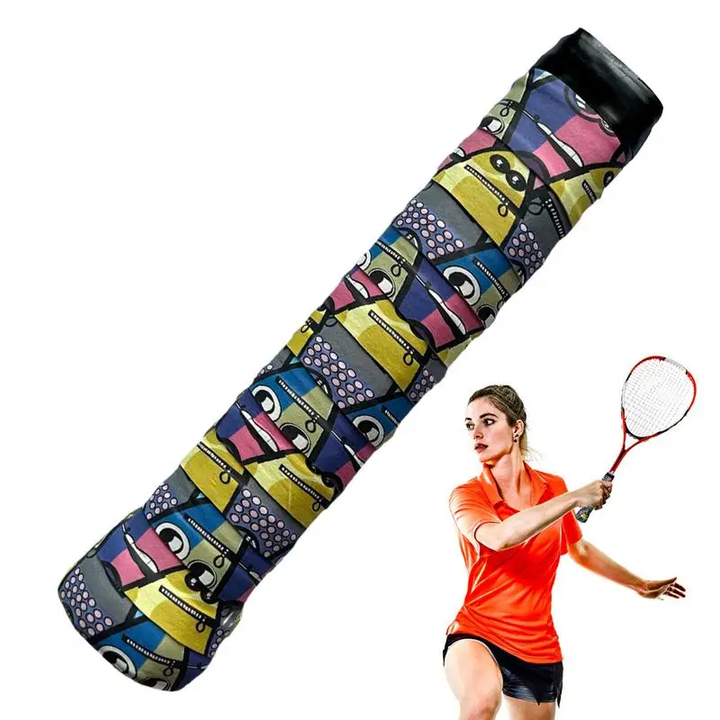 Tennis Racket Wrap Tape Badminton Racket Grip Anti-Slip/Quick-Drying Tennis Overgrips Comfortable Racket Overgrip Tape Sweat