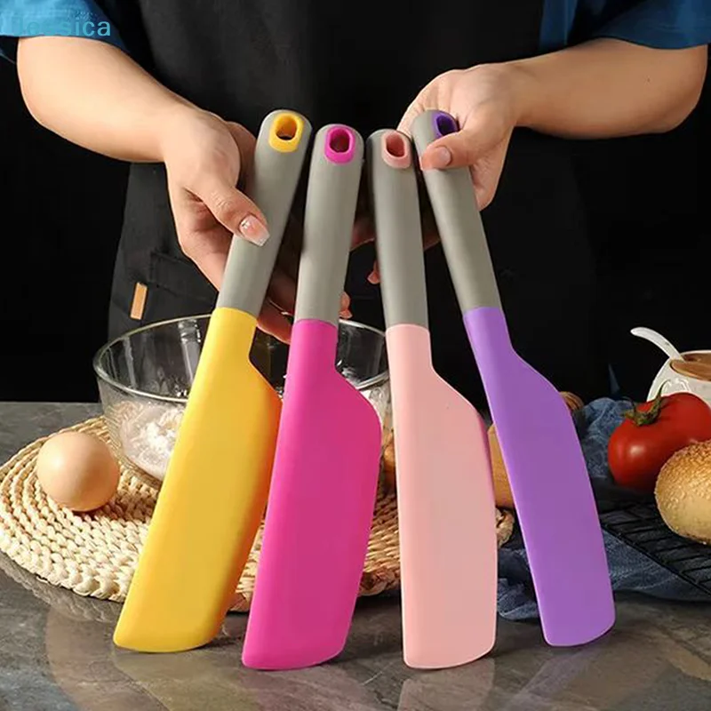 ♥ Espátula de silicona, espátulas giratorias de cocina resistentes al calor, herramientas flexibles para hornear y cocinar para mezclar, raspar y agitar