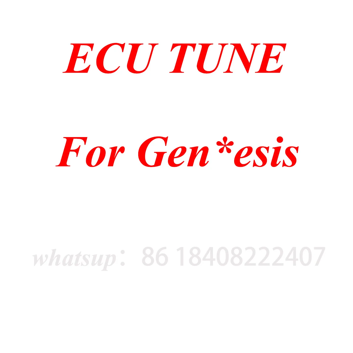 

Tune ECU, совместимый с услугой удаленного кодирования Genesis g80